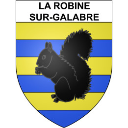 Stickers coat of arms La Robine-sur-Galabre adhesive sticker