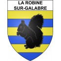 Stickers coat of arms La Robine-sur-Galabre adhesive sticker