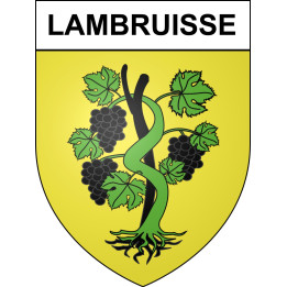 Lambruisse 04 ville sticker blason écusson autocollant adhésif