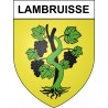 Lambruisse Sticker wappen, gelsenkirchen, augsburg, klebender aufkleber