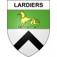 Pegatinas escudo de armas de Lardiers adhesivo de la etiqueta engomada