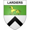 Pegatinas escudo de armas de Lardiers adhesivo de la etiqueta engomada