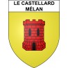 Le Castellard-Mélan Sticker wappen, gelsenkirchen, augsburg, klebender aufkleber
