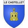 Stickers coat of arms Le Castellet adhesive sticker