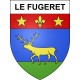 Pegatinas escudo de armas de Le Fugeret adhesivo de la etiqueta engomada