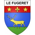 Pegatinas escudo de armas de Le Fugeret adhesivo de la etiqueta engomada