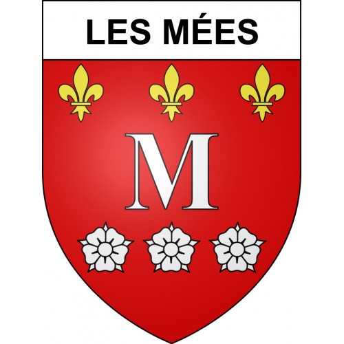 Les Mées Sticker wappen, gelsenkirchen, augsburg, klebender aufkleber