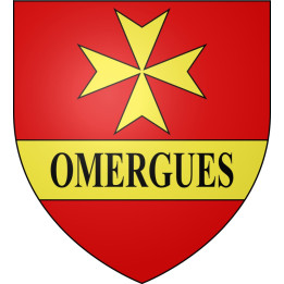 Stickers coat of arms Les Omergues adhesive sticker