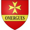 Stickers coat of arms Les Omergues adhesive sticker