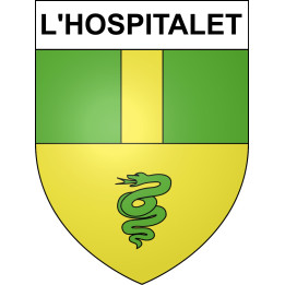 L'Hospitalet 04 ville sticker blason écusson autocollant adhésif