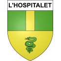 L'Hospitalet 04 ville sticker blason écusson autocollant adhésif