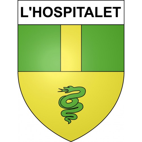 Stickers coat of arms L'Hospitalet adhesive sticker