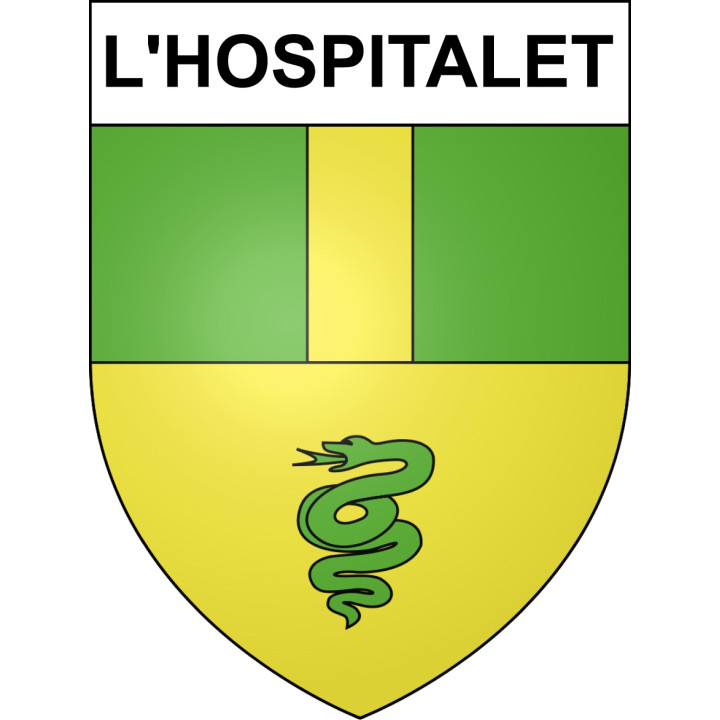 Stickers coat of arms L'Hospitalet adhesive sticker
