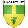 L'Hospitalet 04 ville sticker blason écusson autocollant adhésif