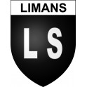 Limans 04 ville sticker blason écusson autocollant adhésif