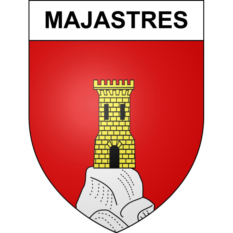 Majastres 04 ville sticker blason écusson autocollant adhésif