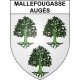 Mallefougasse-Augès Sticker wappen, gelsenkirchen, augsburg, klebender aufkleber