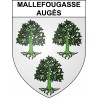 Mallefougasse-Augès 04 ville sticker blason écusson autocollant adhésif