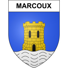 Stickers coat of arms Marcoux adhesive sticker