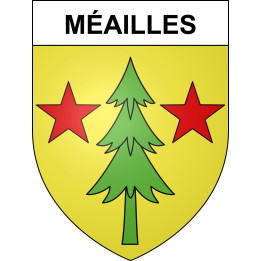 Méailles Sticker wappen, gelsenkirchen, augsburg, klebender aufkleber
