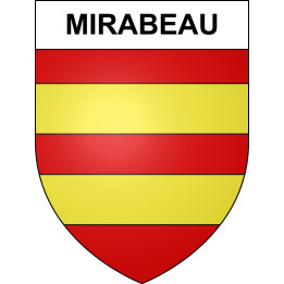 Stickers coat of arms Mirabeau adhesive sticker