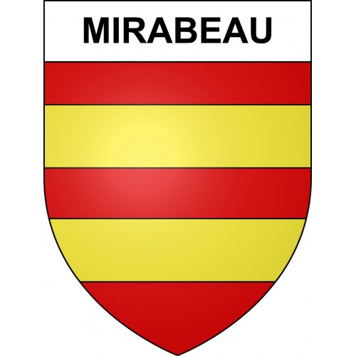 Mirabeau 04 ville sticker blason écusson autocollant adhésif