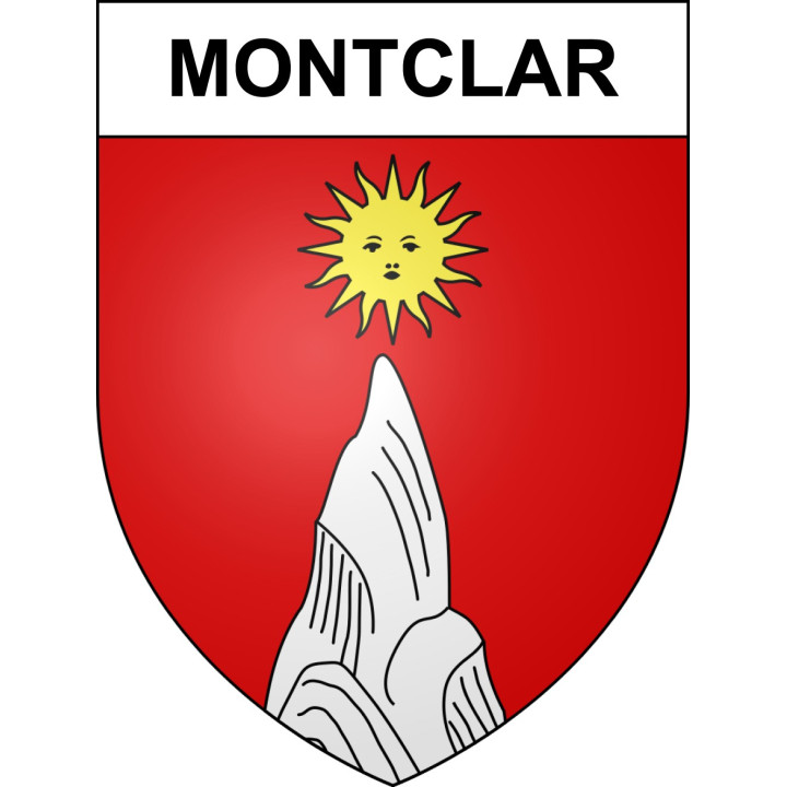 Stickers coat of arms Montclar adhesive sticker
