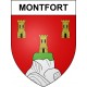 Pegatinas escudo de armas de Montfort adhesivo de la etiqueta engomada
