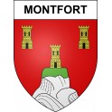 Montfort 04 ville sticker blason écusson autocollant adhésif