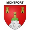 Montfort Sticker wappen, gelsenkirchen, augsburg, klebender aufkleber
