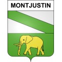 Montjustin 04 ville sticker blason écusson autocollant adhésif