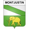 Stickers coat of arms Montjustin adhesive sticker