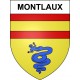 Pegatinas escudo de armas de Montlaux adhesivo de la etiqueta engomada