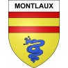 Pegatinas escudo de armas de Montlaux adhesivo de la etiqueta engomada
