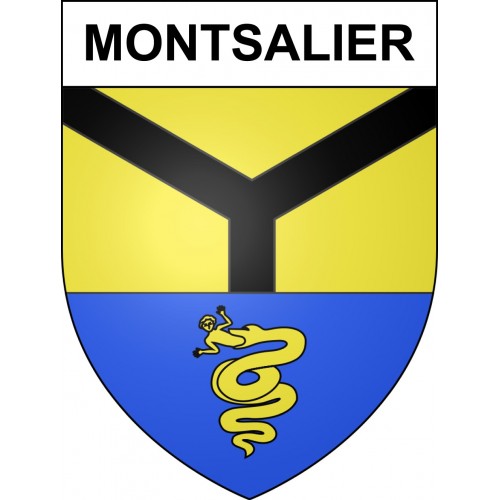 Montsalier Sticker wappen, gelsenkirchen, augsburg, klebender aufkleber