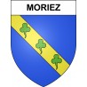 Pegatinas escudo de armas de Moriez adhesivo de la etiqueta engomada