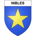 Nibles Sticker wappen, gelsenkirchen, augsburg, klebender aufkleber