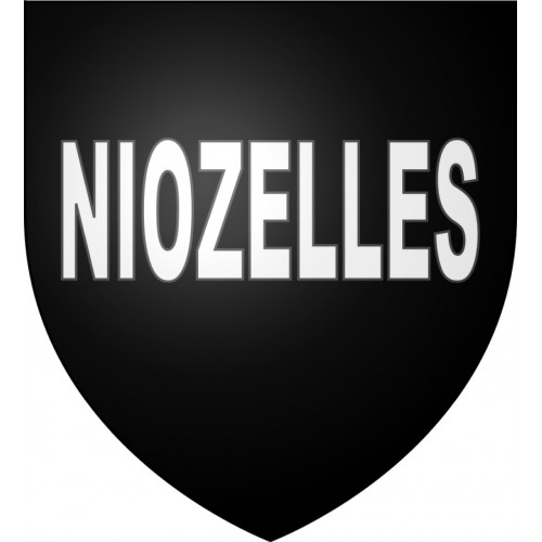 Niozelles 04 ville sticker blason écusson autocollant adhésif