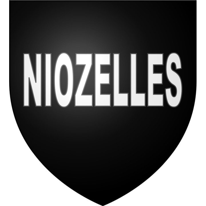 Niozelles Sticker wappen, gelsenkirchen, augsburg, klebender aufkleber