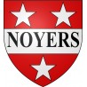 Pegatinas escudo de armas de Noyers-sur-Jabron adhesivo de la etiqueta engomada