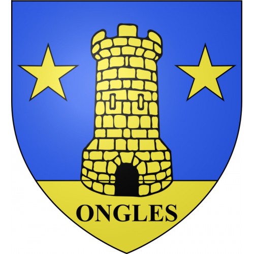 Pegatinas escudo de armas de Ongles adhesivo de la etiqueta engomada