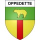 Pegatinas escudo de armas de Oppedette adhesivo de la etiqueta engomada
