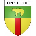 Oppedette 04 ville sticker blason écusson autocollant adhésif