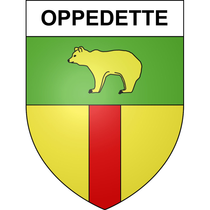 Oppedette 04 ville sticker blason écusson autocollant adhésif