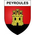 Peyroules 04 ville sticker blason écusson autocollant adhésif
