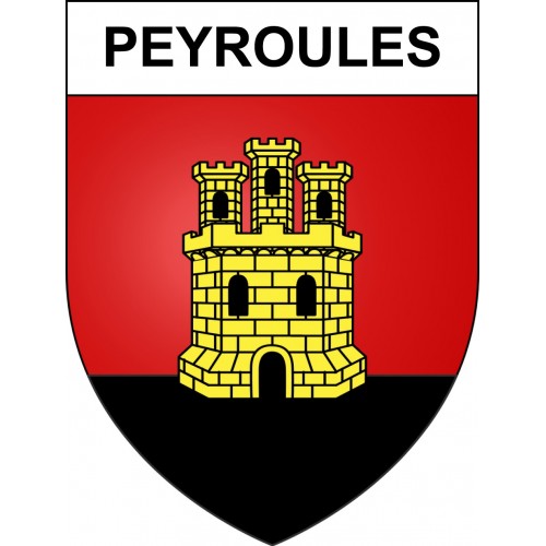 Stickers coat of arms Peyroules adhesive sticker