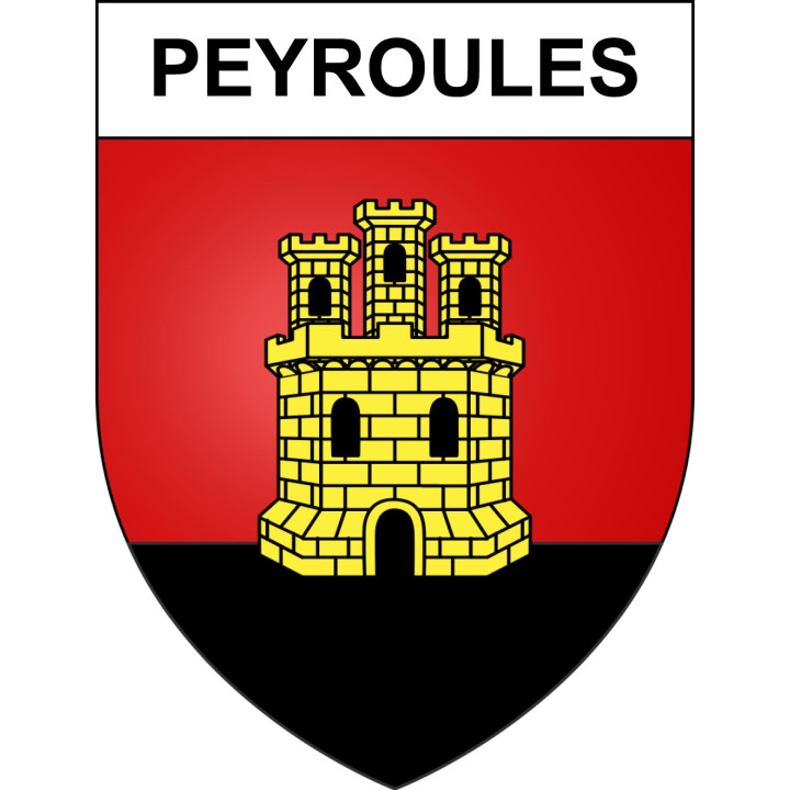 Peyroules Sticker wappen, gelsenkirchen, augsburg, klebender aufkleber