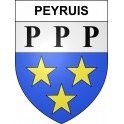 Peyruis 04 ville sticker blason écusson autocollant adhésif