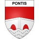 Pontis Sticker wappen, gelsenkirchen, augsburg, klebender aufkleber