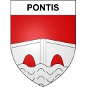 Pontis 04 ville sticker blason écusson autocollant adhésif